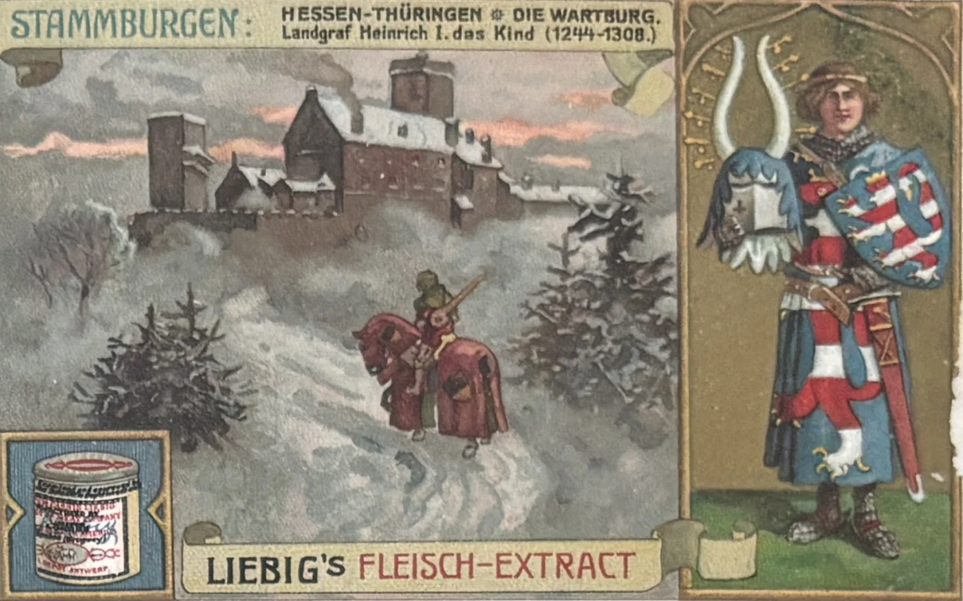 Hessen-Thüringen – Die Wartburg: Landgraf Heinrich I. das Kind (1244–1308) – Vorderseite