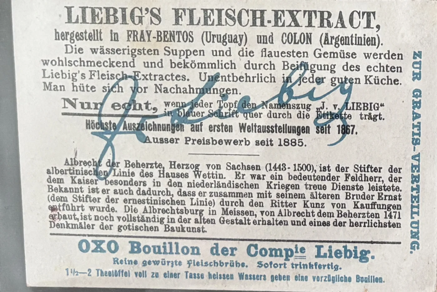 Sachsen-Wettin – Die Albrechtsburg: Albrecht der Beherzte (1485) – Rückseite