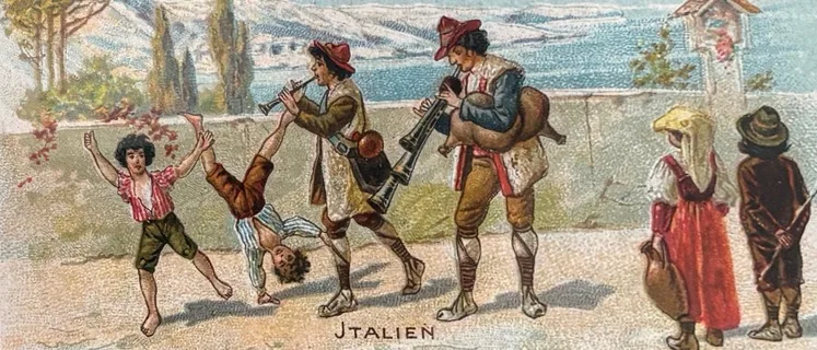 Wandernde Musikanten: Italien – Vorderseite