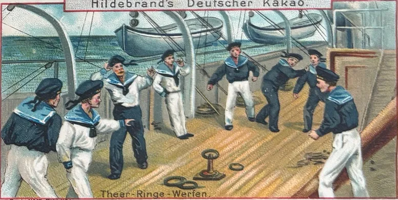 Theer-Ringe-Werfen