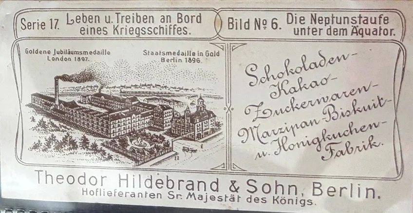 Die Neptunstaufe unter dem Äquator – Rückseite